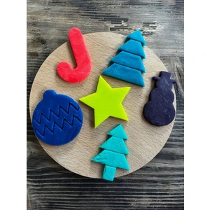 Small Shapes Yıl Başı Ağaç Yıldız Kardan Adam 6lı Set Kurabiye Kalıbı