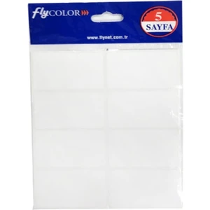 Fly Color Beyaz Etiket 5 Paket 200 Adet