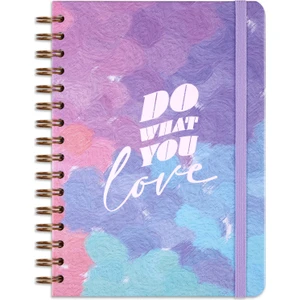 Matt Notebook A5 15X21 cm Spiralli Lastikli Çizgili Tarihsiz Not Defteri