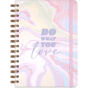 Matt Notebook A5 15X21 cm Spiralli Lastikli Çizgili Tarihsiz Not Defteri
