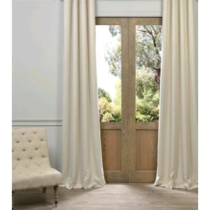 Blackout (Karartma) Fon Perde-Güneşlik Pilesiz Extraforlu Düz Dikim Krem