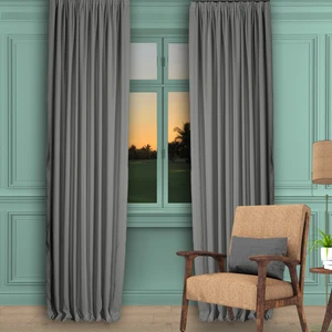 Ada Fon Perde Sık Pile (1'e 3 Pile) A.gri