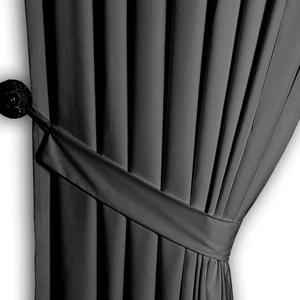 Ada Fon Perde Pilesiz Extraforlu Düz Dikim Büzgü Pile K.gri