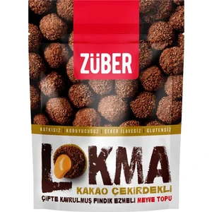 Lokma Kakao Çekirdekli Çift Kavrulmuş Fındık Ezmeli Meyve Topu