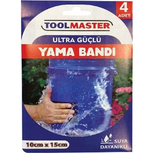 toolmaster Suya Dayanıklı Yama Bandı Onarım Bandı 3m Ultra Güçlü Yapışkan Metal Ahşap Cam Boru Bandı 4 Adet