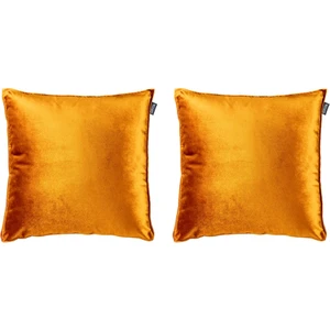 2'li Kadife Dikdörtgen  Kırlent Kılıfı Kiremit