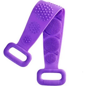 Ecoform Çift Taraflı Silikon Banyo Sırt Kesesi Tükenmeyen Duş Lifi 60 cm