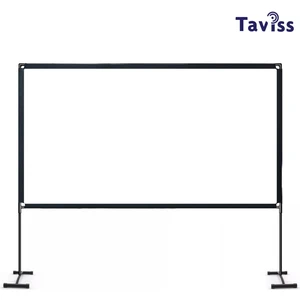 TAVİSS 120 İnç 276X157 cm Standlı Açık Alan Projeksiyon Perdesi