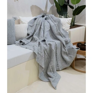 Trenza Gri Tv Battaniyesi 130x170 15032