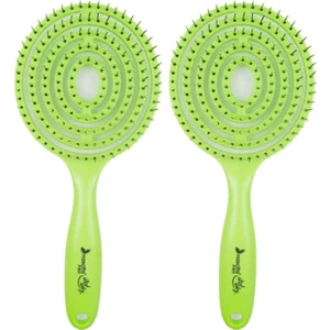 Üç Boyutlu Saç Fırçası Yeşil x 2