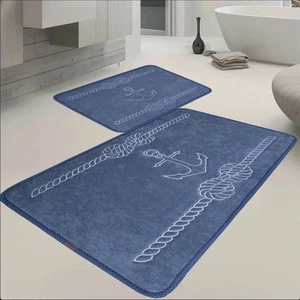 Denizci Desen 2'li Banyo Paspas Takımı