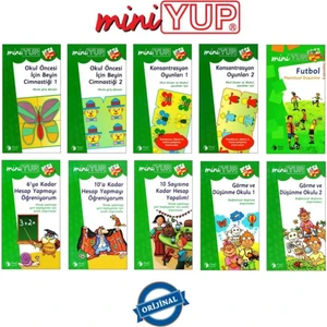 Önel Yayıncılık Miniyup 5+ Yaş Görsel Dikkat Eğitim Seti 10 Kitapçık+Plastik Kontrol Kutusu