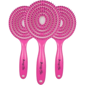 Üç Boyutlu Saç Fırçası Şeker Pembe x 3