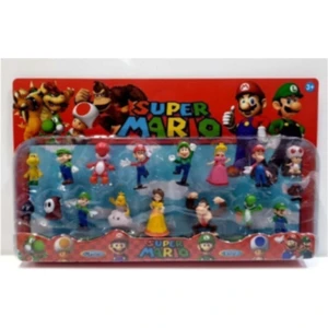 EC Shop Muditatoys Süper Mario 17 Figürlü Oyuncak Super Mario Karakterleri