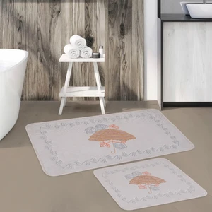 Şemsiye Desen 2'li Banyo Paspas Takımı