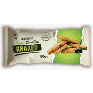 Mayalı Hane Glutensiz Zeytinli Çörekotlu Kraker 150 gr (3'lü Paket)