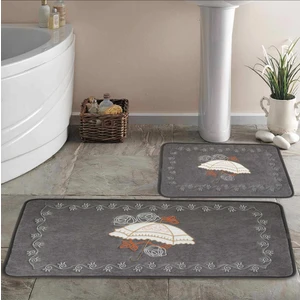 Şemsiye Desen 2li Banyo Paspas Takımı