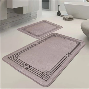 Klasik Desen 2'li Banyo Paspas Takımı