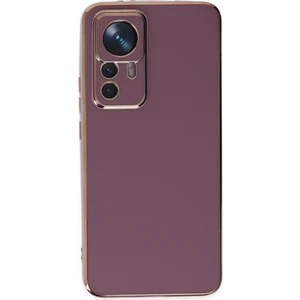 Xiaomi 12T Pro Kılıf Bark Parlak Kenarlı Silikon + Ekran Koruyucu