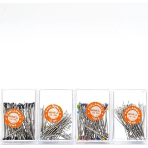 400 Adet Paslanmaz Mineli Toplu Iğne (Gümüş-Beyaz-Renkli-Siyah)