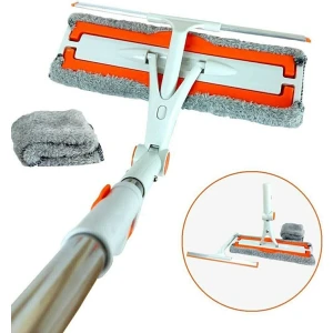Ayla Stand Mikrofiber Cam Mopu +1 Yedek Bezli Cam Silme Aparatı