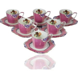 Rosalie Pembe 220 Cc 6 Lı Çay Fincan Takımı 1jyc-201920al