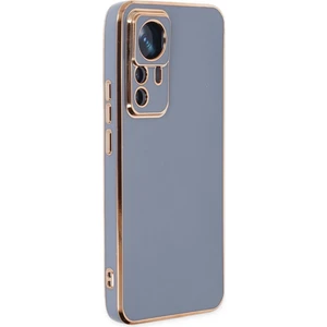 Xiaomi 12T Pro Kılıf Bark Parlak Kenarlı Silikon + Ekran Koruyucu