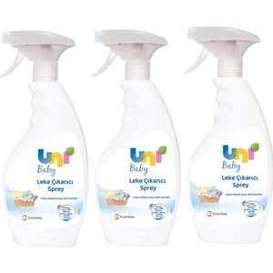 Uni Baby Leke Çıkarıcı Sprey 500 ml 3 Adet