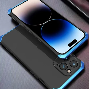 Xstep Case iPhone 14 Pro 3 Parçalı Tasarım Hibrit Telefon Kılıfı Ağır Hizmet Koruma Pc+Metal Şok Geçirmez Zırh Kapağı (Yurt Dışından)