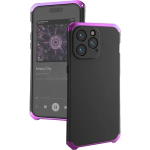 Xstep Case iPhone 14 Pro 3 Parçalı Tasarım Hibrit Telefon Kılıfı Ağır Hizmet Koruma Pc+Metal Şok Geçirmez Zırh Kapağı (Yurt Dışından)