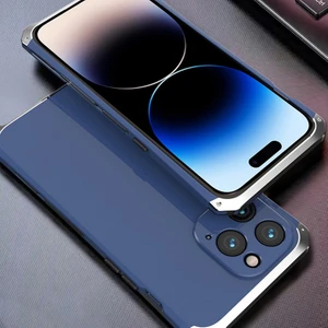 Xstep Case iPhone 14 Pro 3 Parçalı Tasarım Hibrit Telefon Kılıfı Ağır Hizmet Koruma Pc+Metal Şok Geçirmez Zırh Kapağı (Yurt Dışından)