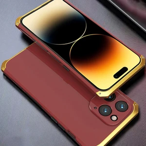 Xstep Case iPhone 14 Pro 3 Parçalı Tasarım Hibrit Telefon Kılıfı Ağır Hizmet Koruma Pc+Metal Şok Geçirmez Zırh Kapağı (Yurt Dışından)