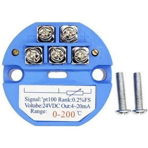Rtd PT100 Sıcaklık Sensör Vericisi Dc 24V 0-200℃