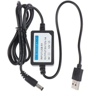 USB 5V - 12V 1A Voltaj Yükseltici Booster 1m