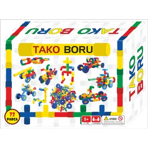 Tekerlekli Boru Parçalı Setler 72 Parça Takoboru 72 Parça