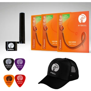 Gold Seri Akustik Gitar Teli 11-52 Extra Light Gag 11-52 3p Ssc 3lü Set Hediyeli Paket
