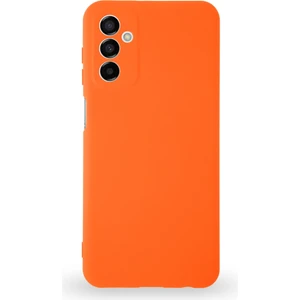 Samsung Galaxy A04S Kapak Içi Kadife Kamera Korumalı Lansman Silikon Kılıf - Neon Turuncu