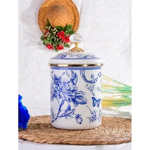 Miss Betty Blue Life 15 cm Emaye Kavanoz