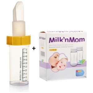 Anne Sütü Emzirme Kaşığı-***2 Adet 150 ml Şişe Hediyeli*** 
Flowcup Aç-Kullan Kaşıklı Biberon