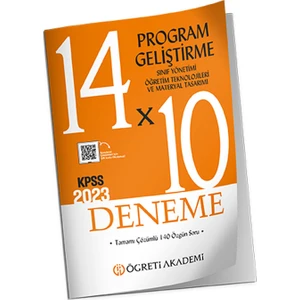 Öğreti Akademi KPSS Eğitim Bilimleri 14x10 Program Geliştirme Sınıf Yönetimi Öğretim Teknolojileri
