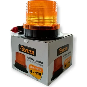 Mıknatıslı LED Çakar Tepe-Ikaz Lambası 8 Volt - 110 Volt Arası