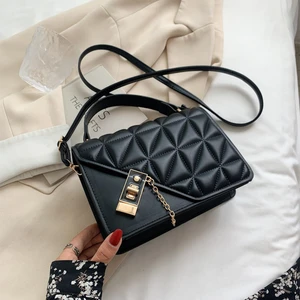 Zhenweixin Store Zincir Deri Messenger Omuz Çantası (Yurt Dışından)