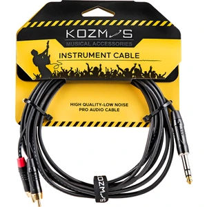 KCL-319-3M Stereo TRS 6,35mm - RCA 3t Kablo