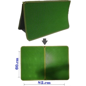 Büyük Boy Elekli Kedi Tuvalet Önü Paspası Katlanabilir 82 x 60 cm