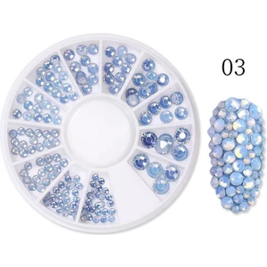 Ur Sugar Blue Mavi Swarovski Süsleme Taş Seti