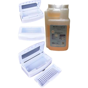 Ellea Nail Asansörlü Sterılızasyon Kabı Ve Microvem Dezenfektan Sıvı 1 Lt Set