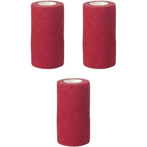 Sayberk Kendinden Yapışkanlı Bandaj 10cmx4.5 Mt Kırmızı - 3 Adet