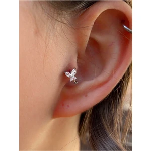 Ares Collection Cerrahi Çelik Kelebek Model Tragus Helix Rook Uyumlu Halka Piercing