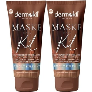 Sıkılaştırıcı Genç Görünüm Için Kahve Içerikli Yüz Kil Maskesi 75 Ml X 2 Adet