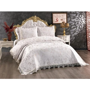 Çeyiz Diyarı Perry Yatak Örtüsü Krem Cappucino